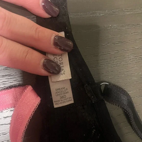 Victoria's Secret Lace Bra Trio - Black, Pink, Gray - Picture 9 of 9